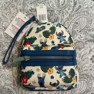 DisneyParks Loungefly Stitch Floral Wristlet